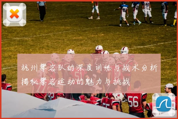 杭州攀岩队的深度训练与战术分析揭秘攀岩运动的魅力与挑战