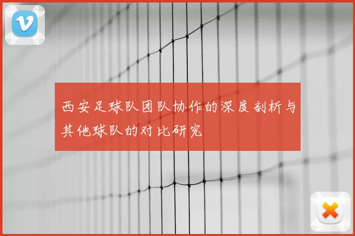 西安足球队团队协作的深度剖析与其他球队的对比研究